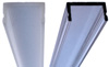 ECO LED-Profil-Abdeckungen Milchglas- + klare Abdeckung
